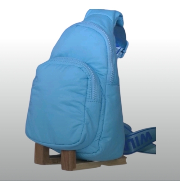 Wildfox 💋 Parachute Crossbody Sling Bag (Aqua 🩵) - Picture 9 of 10